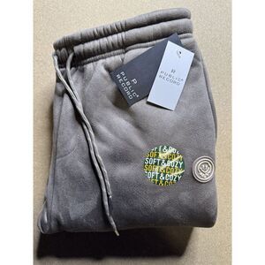 Public Record Tech  Jogger Women Medium‎ Beige Sweatpants Activewear Zip Pockets